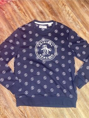 Original Penguin Navy Crewneck Sweatshirt NWOT
